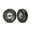 Tires and wheels, assembled, glued (2 .2' classic chrome wheels, Canyon Tra il 5.3x2.2' tires, foam inserts) (2)/