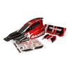 Body, Bandit (also fits Bandit VXL), black & red/ wing (painted, decals ap plied)