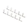 Body clip (mounting clip), angled, 90 -degrees (black) (10)