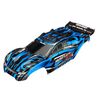 Body, Rustler 4X4, blue/ window, gril l, lights decal sheet (assembled with front & rear body mounts and rear bo