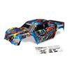 Body, X-Maxx, Rock n' Roll (painted , decals applied) (assembled with tai lgate protector)