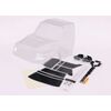Body, TRX-6 Ultimate RC Hauler (clear , requires painting) (includes headli ghts, roof lights, side mirrors, & de