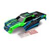 Body, Maxx, green (painted)/ decal sh eet