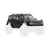 Body, Ford Bronco, complete, black (i ncludes grille, side mirrors, door ha ndles, fender flares, windshield wipe