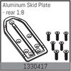 Aluminium Skid Platte - hinten 1:8