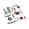 LED light kit, 1/16th Summit (power s upply, chrome lightbar, roof light ha rness (4 clear, 2 red), chassis harne