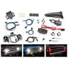 LED light set, complete with power su pply (contains headlights, tail light s, side marker lights, & distribution