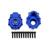 Portal housings, outer, 6061-T6 alumi num (blue-anodized) (2)/ 2.5x10 CS (1 2)