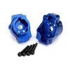 Portal drive axle mount, rear, 6061-T 6 aluminum (blue-anodized) (left and right)/ 2.5x16 CS (4)