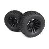 Pneus MixBlok montés sur roues XT (noir/2pcs)
