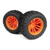 Pneus MixBlok montés sur roues XT (orange/2pcs)