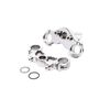 Aluminum Triple Clamp Set, Silver: PM -MX