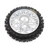 Dunlop MX53 Rear Tire Mounted, Chrome : PM-MX