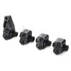 Axle mount set, complete, front & rear (for suspension links)