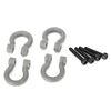 Bumper D-rings, grey (front or rear)/ 2.0x12 CS (4)