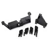 Servo mount, 2-speed/ servo mount, T-Lock/ wire clips