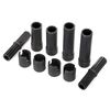 Half shafts, center (internal splined, front (2) & internal splined, rear (2)/ external splined (2)/
