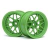 TECH 7 WHEEL GREEN 52X26X+6MM OFFSET (2PCS)