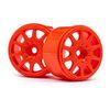 Jantes Micro Rally 17mm Orange (4PCS)