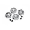 12MM HEX WHEEL ADAPTOR W/ SET SCREWS 4PCS