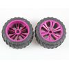 Set 2x Roues pour monstres violet