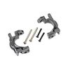 Caster blocks (c-hubs), extreme heavy duty, red (left & right)/ 3x32mm hin ge pins (2)/ 3x20mm BCS (2) (for use