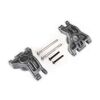 Carriers, stub axle, rear, extreme he avy duty, red (left & right)/ 3x41mm hinge pins (2)/ 3x20mm BCS (2) (for u
