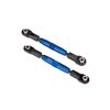 Camber links, front (TUBES blue-anodi zed, 7075-T6 aluminum, stronger than titanium) (83mm) (2)/ rod ends, rear