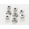 NUTS, 4MM FLANGED NYLON LOCKIN