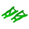Suspension arms, green, front/rear (l eft & right) (2) (heavy duty, cold we ather material)