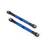 Toe links (TUBES blue-anodized, 7075- T6 aluminum, stronger than titanium) (87mm) (2)/ rod ends, rear (4)/ rod e
