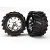 Tires and wheels, assembled, glued 2. 8' (All-Star chrome wheels, Maxx tire s, foam inserts) (2)