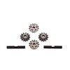 Gear set, center differential (output gears (2)/ spider gears (4)/ spider gear shaft (2))