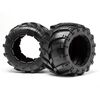 Tyres w/Inserts 2 Pcs (Blackout MT)