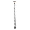 Luminaire LED pour mât à grille blanc froid 3 pièces