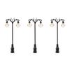 Lanterne à LED Suspensions blanc chaud 3 pièces