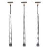 Luminaire LED pour mât à grille blanc chaud 3 pièces