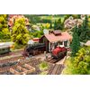 Plaque tournante à segments avec remise à locomotives