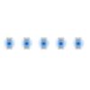 5 LED SMD bleues