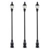 Lanterne de parking LED blanc chaud 3 pièces