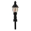 Luminaire de rue LED historique blanc chaud 3 pièces