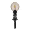 Luminaire de chemin LED Boule blanc chaud 3 pièces