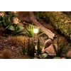 Luminaire de chemin à LED argent blanc chaud 3 pièces