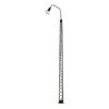 Luminaire LED en arc de mât à grille blanc chaud