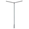 Lampes LED pour mât cruciforme à deux bras blanc froid