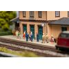 Coffret de figurines avec effet sonore Personnel ferroviaire &amp; sifflet du contrôleur