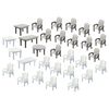 24 chaises de jardin et 6 tables