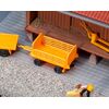 2 wagons à quai orange