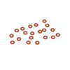Rondelles aluminium 3x6x1.0mm (Orange/20pcs) - Clearance Sale