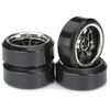 Train de roues Drift LP  9 battons/Profile C  noir/chromé 1/10ème (4pcs)